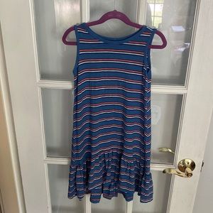 Old Navy blue striped Tank Dress size small